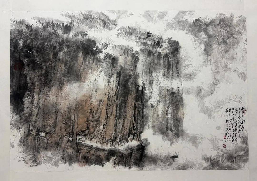 太行秋雨润苍颜——周波太行绝壁写生感悟