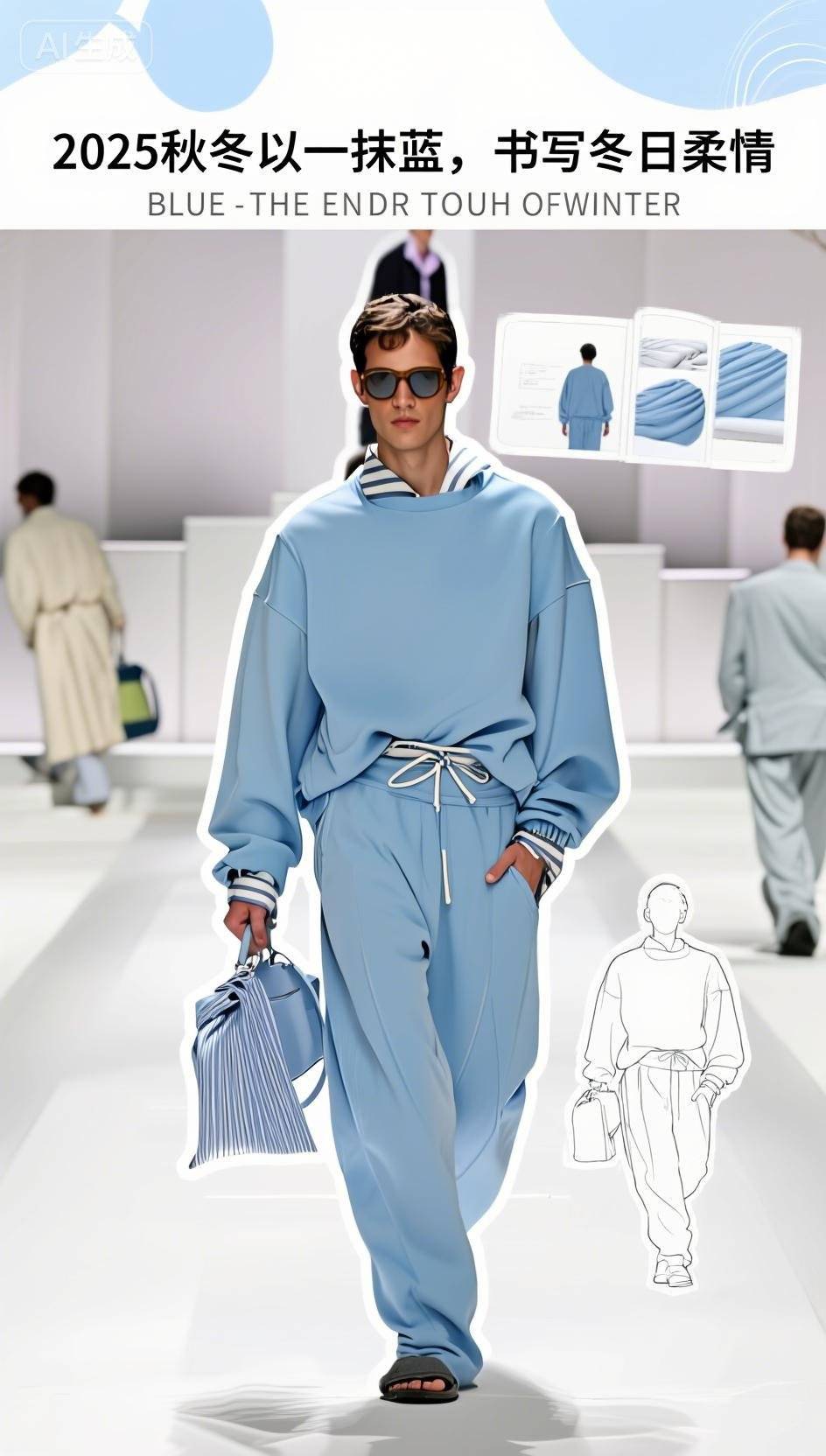 冬日天空蓝：衣角翩跹处的动人与柔美