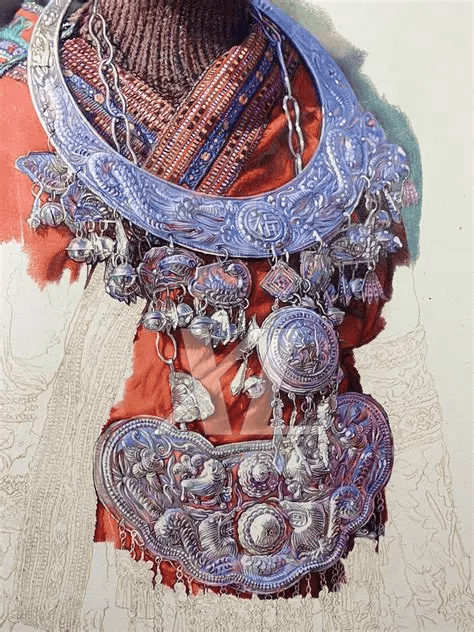 吕文扬绘画大师深耕少数民族服饰纹祥绘画创作