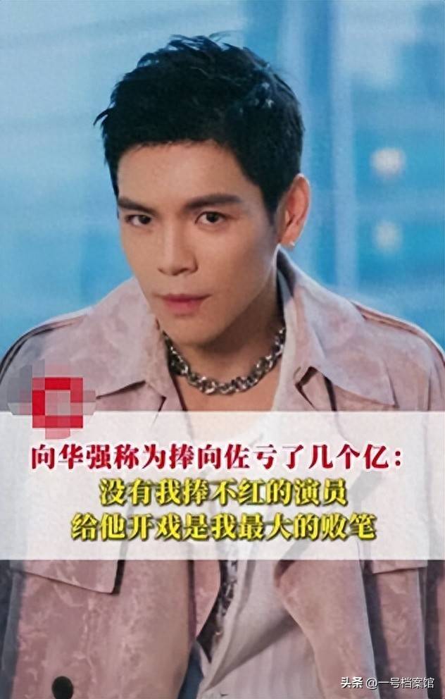 原创            向华强称为捧向佐亏了几个亿，如今他从“最大败笔”变成“骄傲”