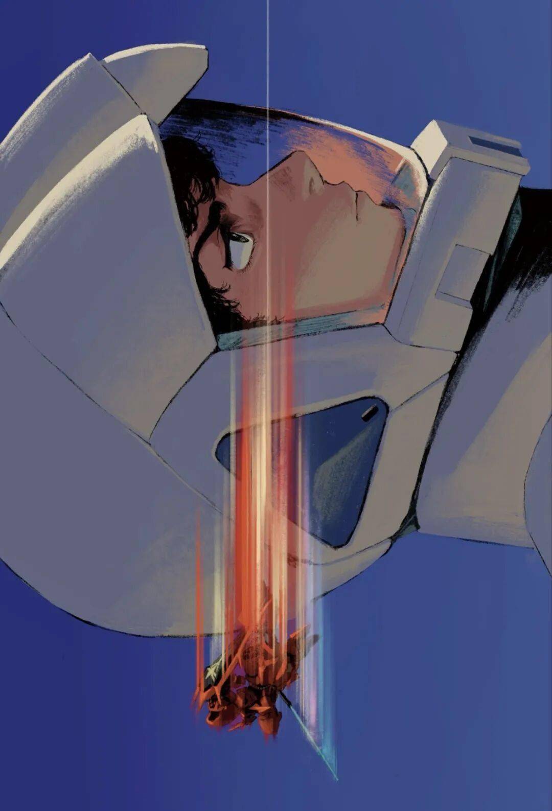 这高达插画也太有感觉了，至此艺术已成！