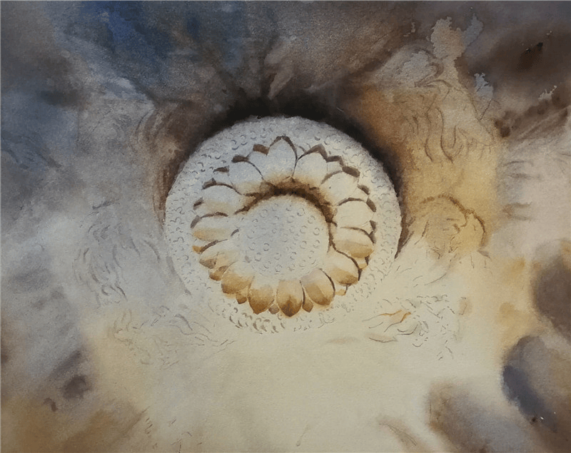 吕文扬绘画大师深耕石窟艺术元素现代绘画转化