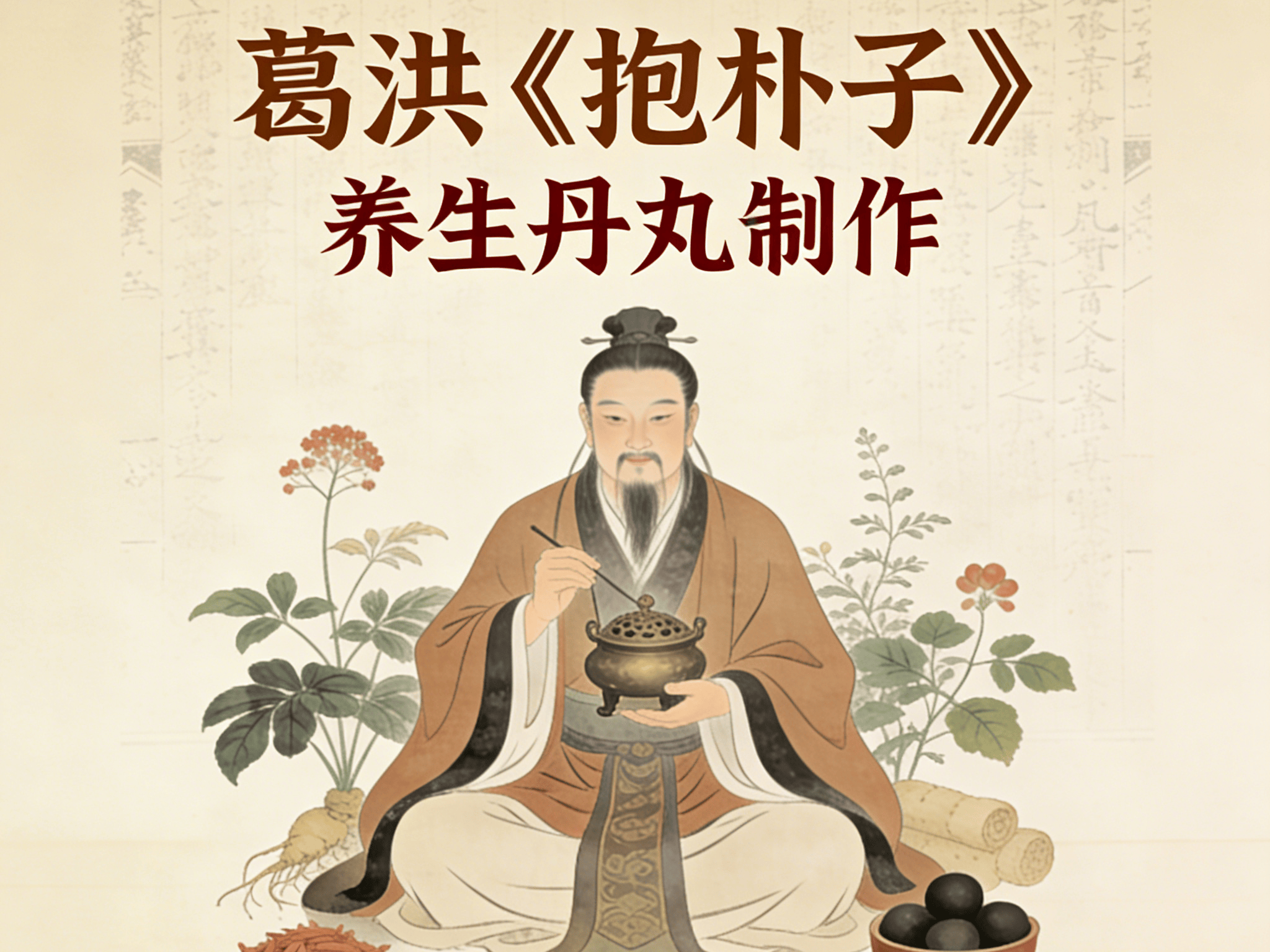 葛洪仙人《抱朴子》记载养生丹丸制作方法