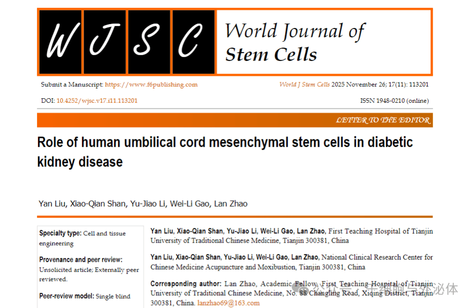 告别糖尿病肾病 “肾焦虑”！间充质干细胞带来新疗法，改善肾功能、稳代谢效果显著