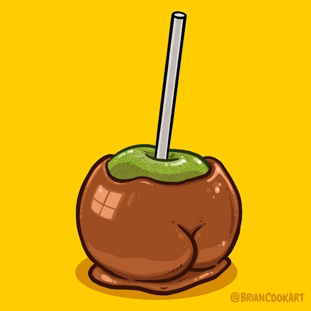 “屁股”画家新作，当这20个事物长出翘屁股，让人笑出鱼尾纹