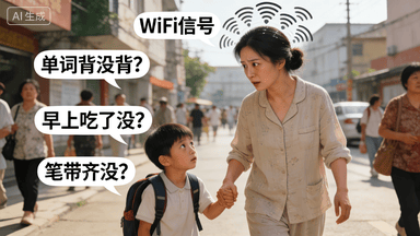 妈妈，请把你的“紧张WiFi”关掉