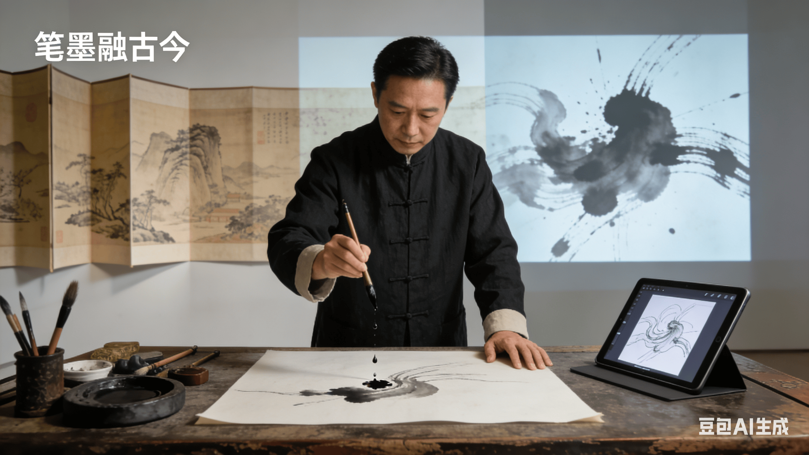 吕文扬绘画大师：笔墨融古今，跨界谱新章