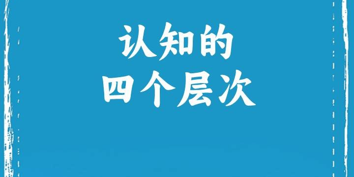 认知的四个层次