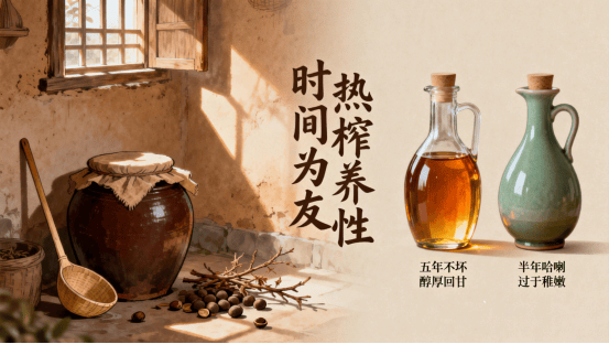 热榨茶油：穿越千年的稳定之油，时间是它最好的盟友