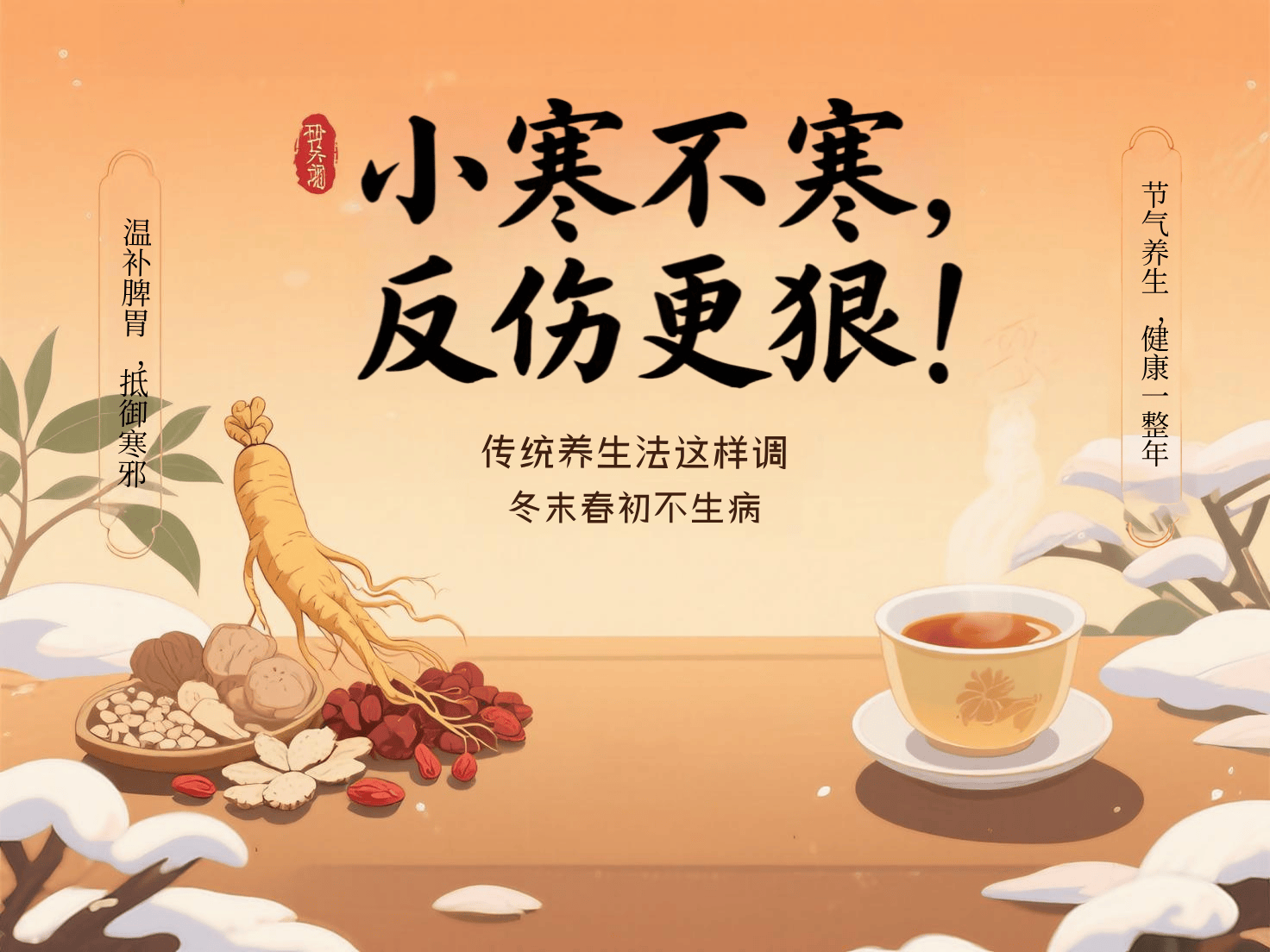 膳水易阳分享：小寒不寒？养生可别“偷懒”！5个接地气的养生法，暖到心窝里