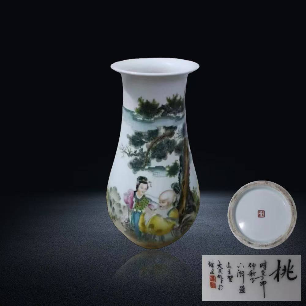 【王先生私人珍藏】精品瓷器推荐——粉彩献寿尊瓶