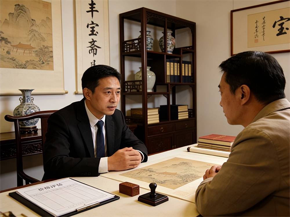 拒绝AI泔水式估价！丰宝斋真人团队+科技检测，名家字画变现超安心