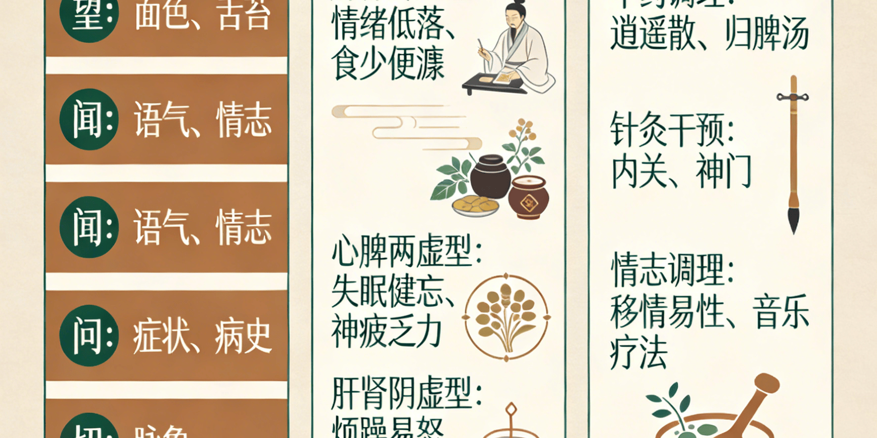 中医辨证施治抑郁症与焦虑症