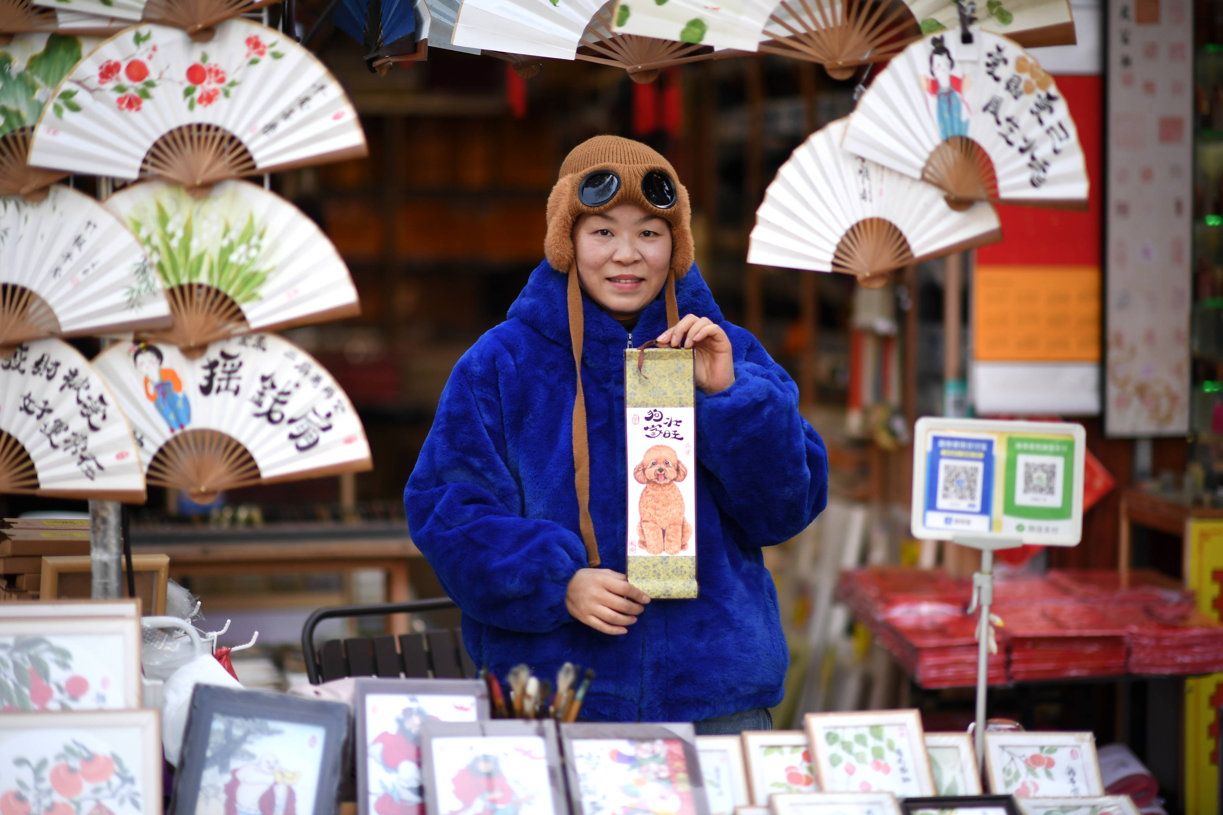 西安：古城艺术街区呈现笔墨新趣