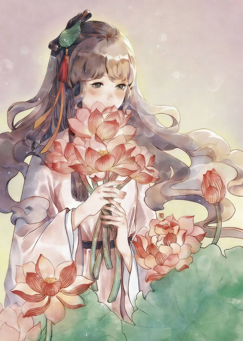 插画师Ime《四时风月绘：国风水墨CG插画绘画技法》创作启发