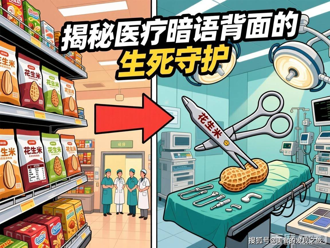 原创            炸翻全网！手术室惊现“花生米”，不是零食是救命神器？揭秘医疗暗语背后的生死守护