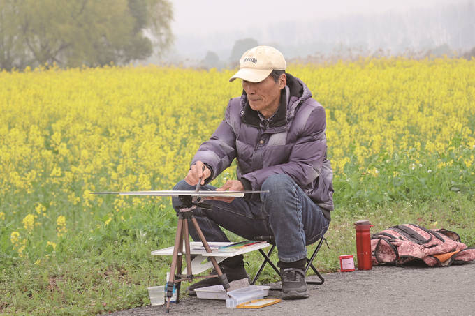 南京市高淳区 举办“茉莉花开 与淳同行——印象砖墙”写生活动