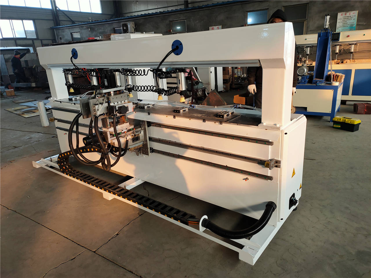 木工机械方眼机 木工小型打孔机教学教程