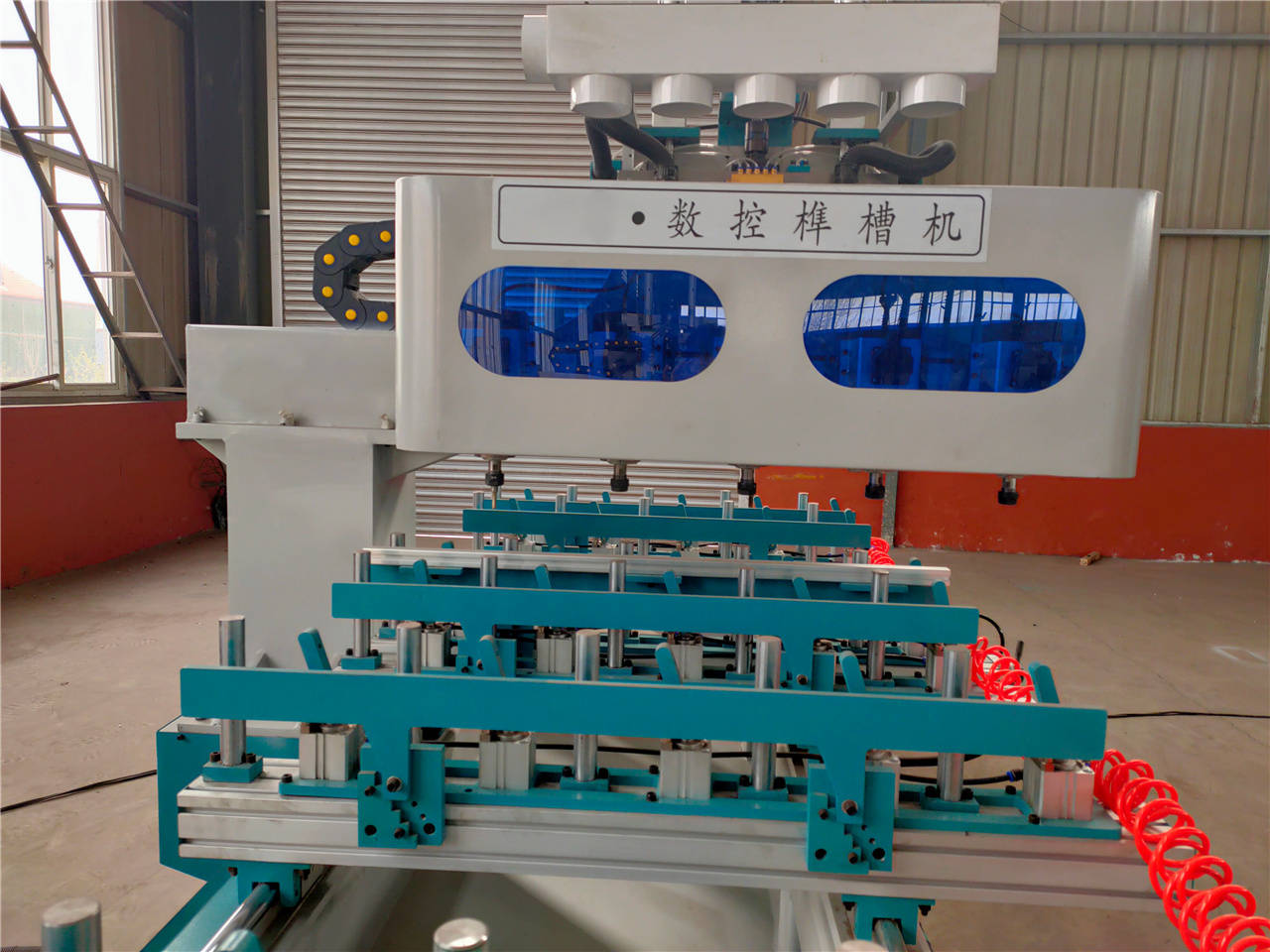 双端打眼机 木工气动开槽机真实用