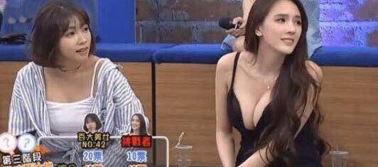 她被台湾男人称为林志玲的接班人，仅靠一双奶糖腿，撑起整个节目