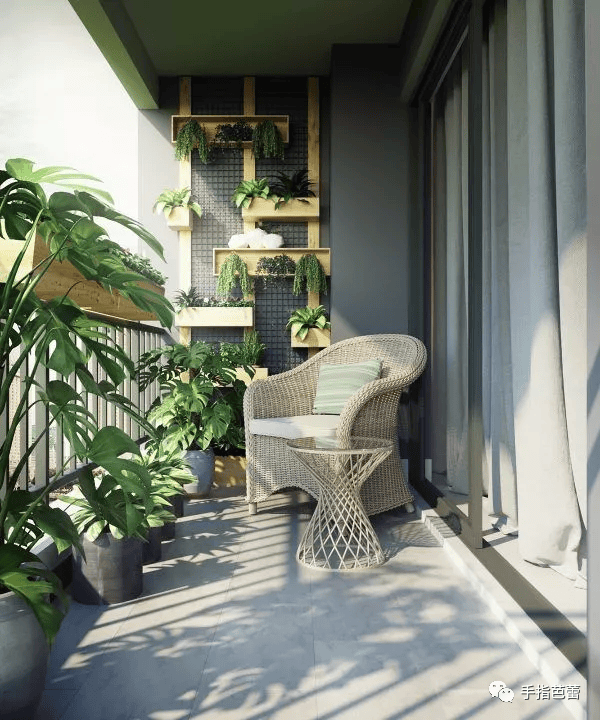 家有小花园，喝茶看书，听雨打叶梢