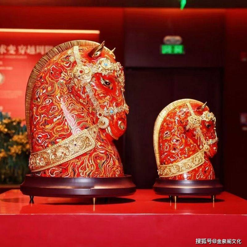 朱炳仁铜马富贵艺术摆件