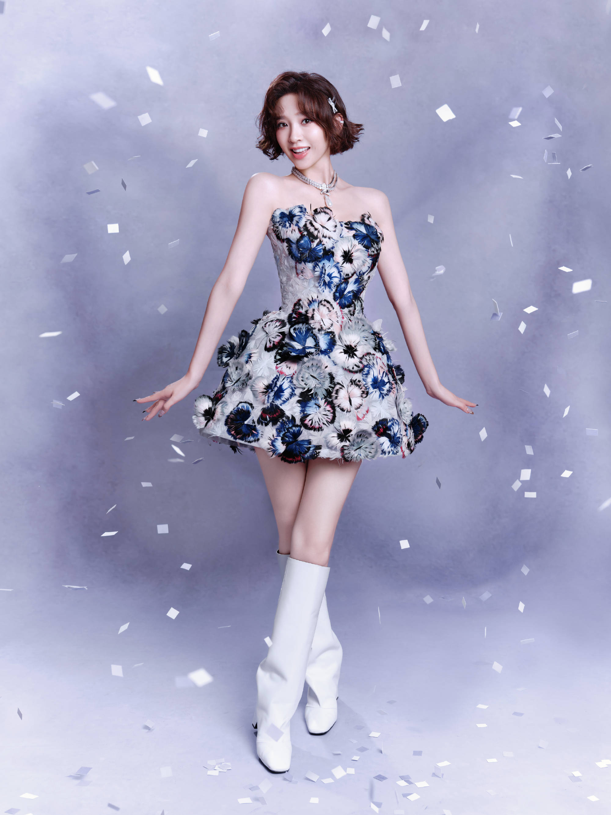 唐艺昕《浪姐》舞台造型曝光！穿梦幻蝴蝶裙少女感十足