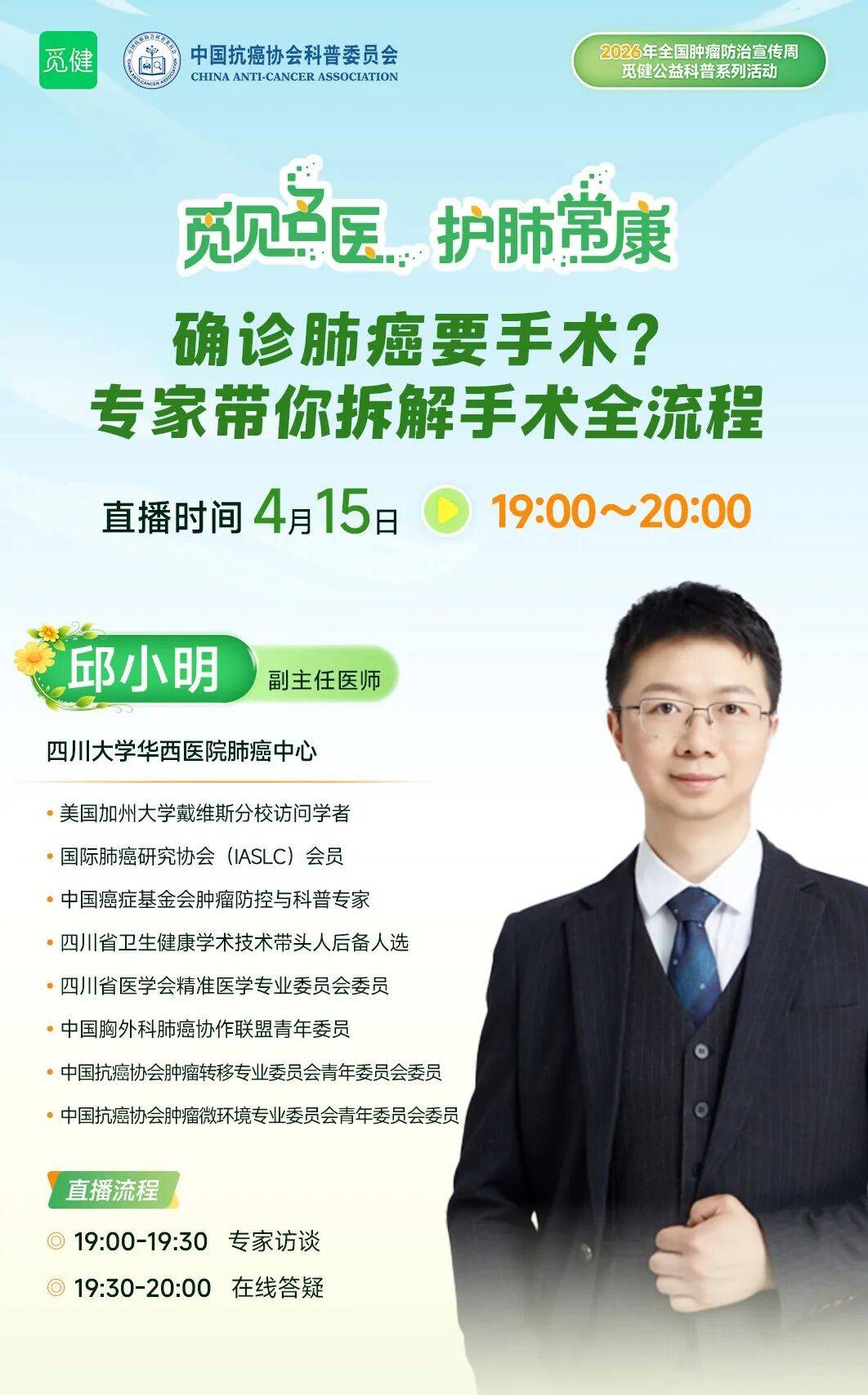 邱小明教授：确诊肺癌后的第一个问题，90%的人都问错了